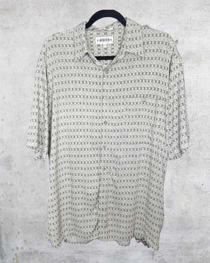 Campia Moda Geotext Checkered Button-Up