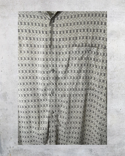 Campia Moda Geotext Checkered Button-Up