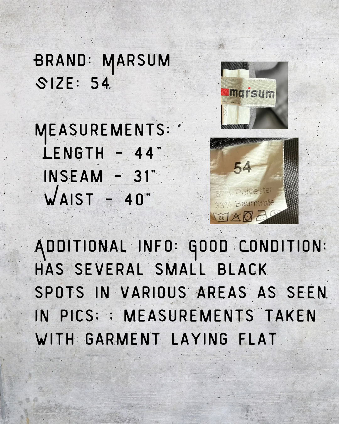 Marsum Two-Tone Utility Work Pants