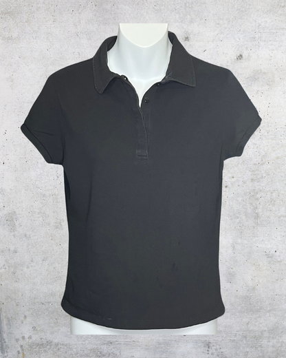 Y2K Esprit Fitted Black Polo