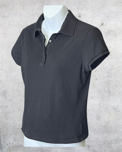 Y2K Esprit Fitted Black Polo
