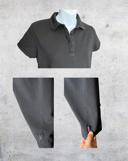 Y2K Esprit Fitted Black Polo