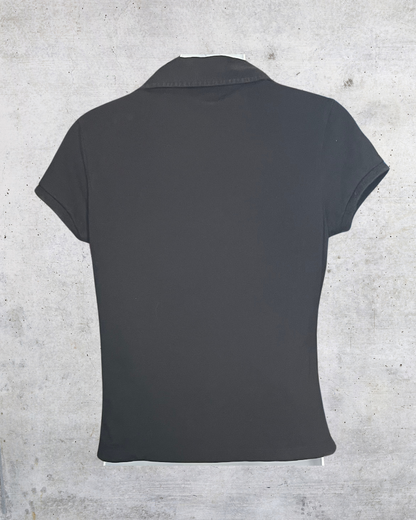 Y2K Esprit Fitted Black Polo