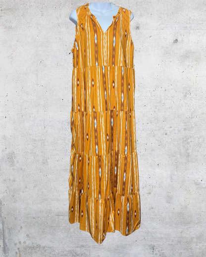 Sunshine Sage Aztec Maxi Dress