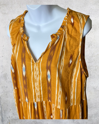 Sunshine Sage Aztec Maxi Dress