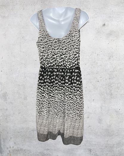 Ronni Nicole Monochrome Flutter Dress