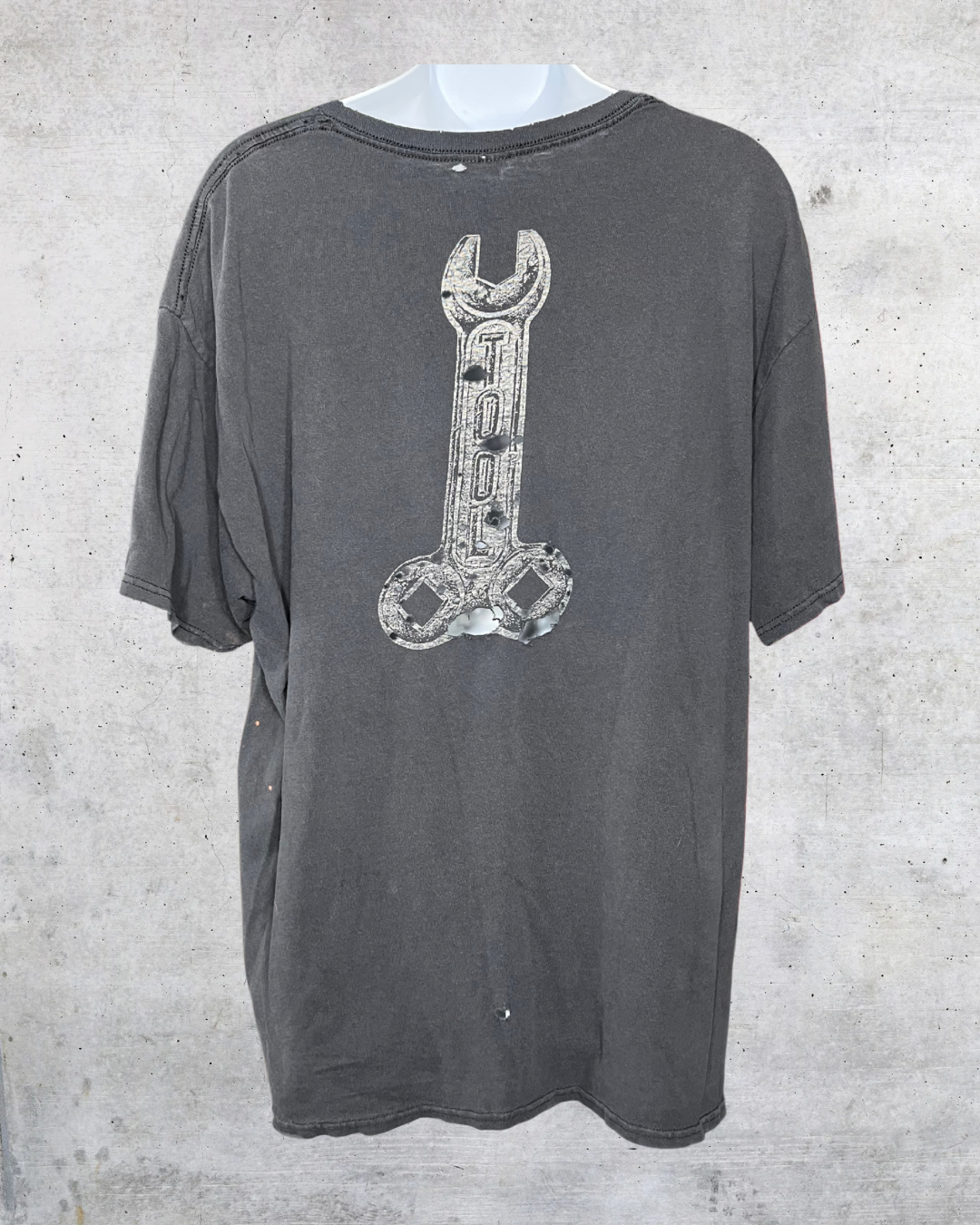 Super Distressed Vintage 90s Tool Wrench Graphic Tee
