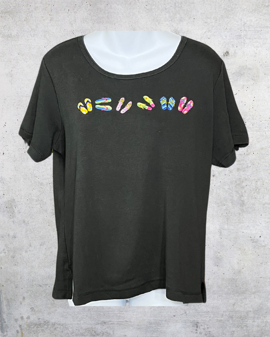 Quacker Factory Flip-Flop Tee