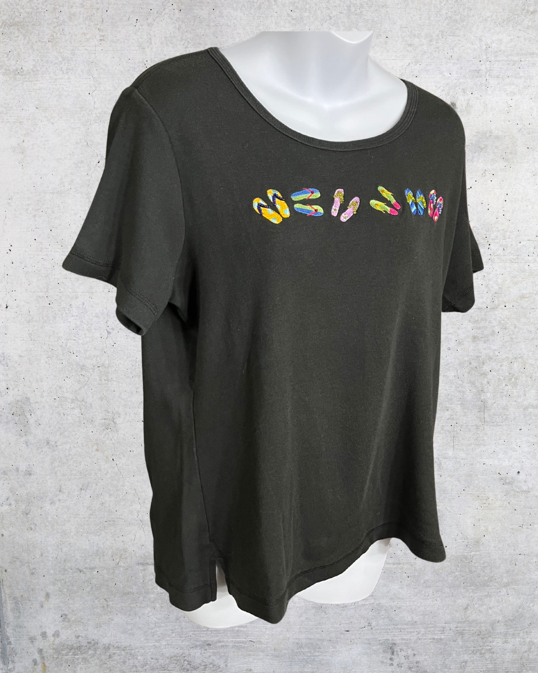Quacker Factory Flip-Flop Tee