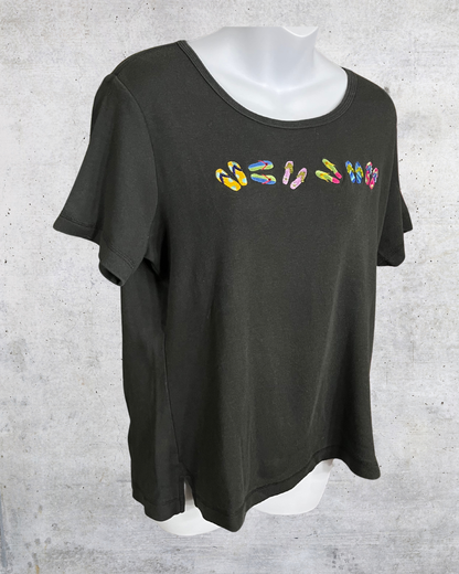Quacker Factory Flip-Flop Tee