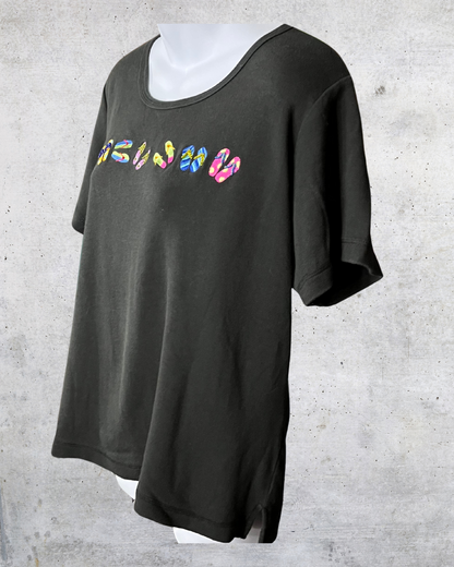 Quacker Factory Flip-Flop Tee