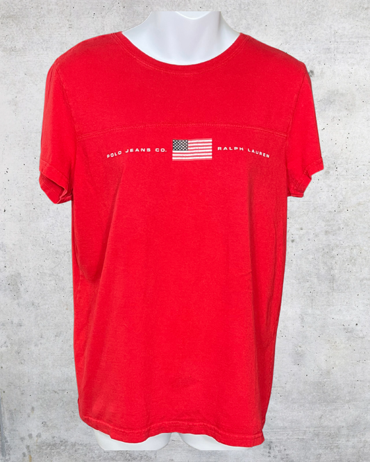 Polo Jeans Co. Ralph Lauren Flag Tee — Large