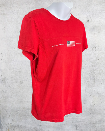Polo Jeans Co. Ralph Lauren Flag Tee — Large