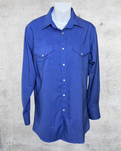 Ely Cattleman Western Snap Button Shirt - Large