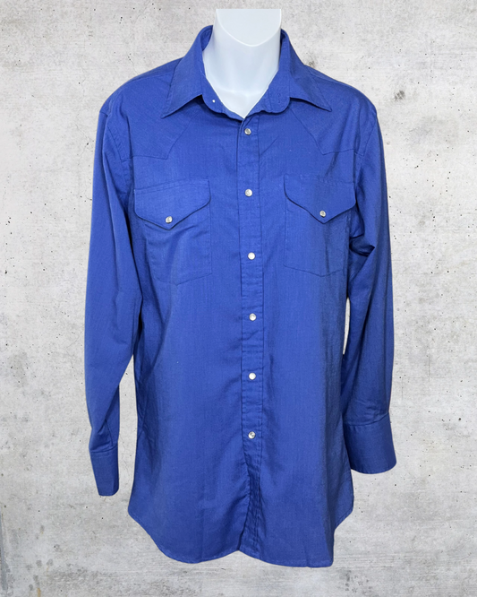 Ely Cattleman Western Snap Button Shirt - Large