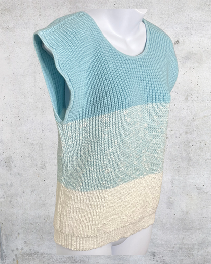 Adele Knitwear Colorblock Sweater Vest - Small