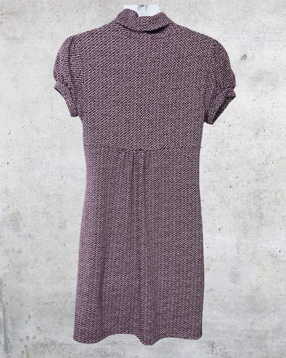 Heart Soul Plum Knit Cowl Neck Dress - Large
