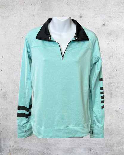 PINK Mint Quarter Zip Pullover - Medium