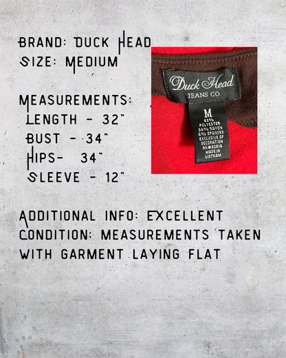 Duck Head Retro Red & Brown Colorblock Dress