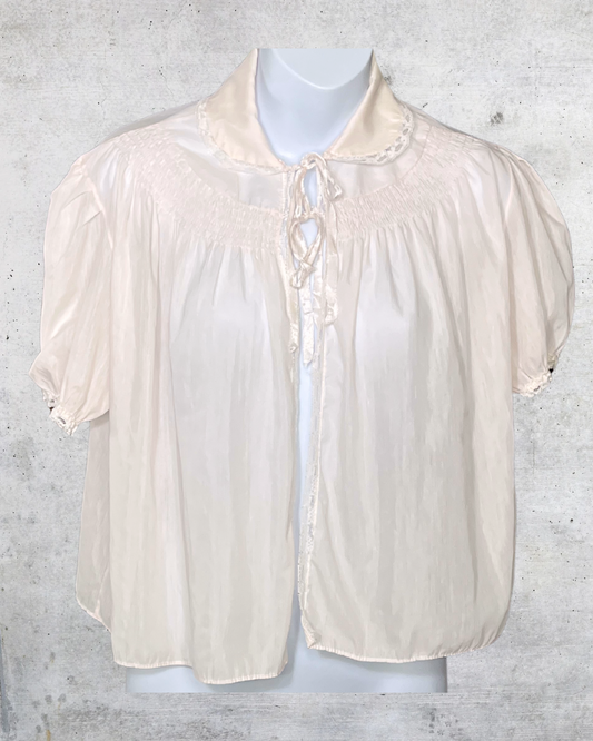 1970s Vintage Sheer Peignoir Top - Medium
