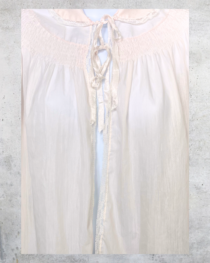 1970s Vintage Sheer Peignoir Top - Medium