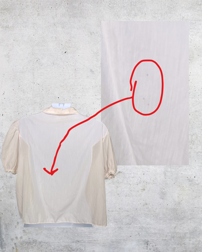 1970s Vintage Sheer Peignoir Top - Medium