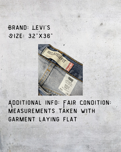 Levi’s 550 Relaxed Fit Jeans – Faded Classic 32”x36”