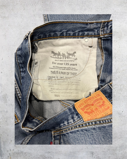 Levi’s 505 Distressed Straight Leg Jeans - 36x30