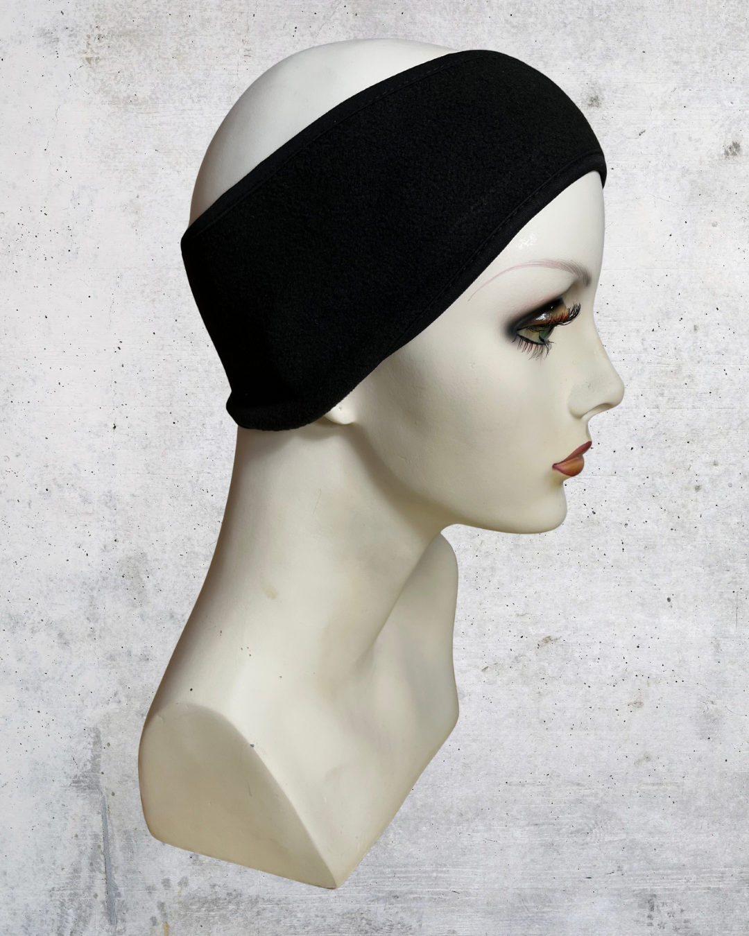 Black Fleece Ear Warmer Headband