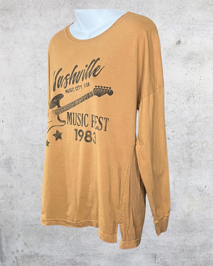 Nashville Music Fest 1983 Long Sleeve Tee - Medium