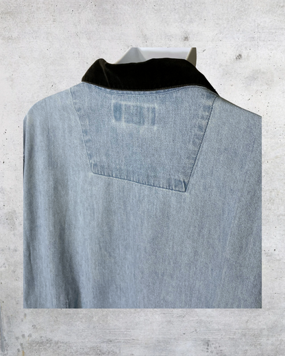 Vintage Bill Blass Embroidered Denim Shirt - 1X