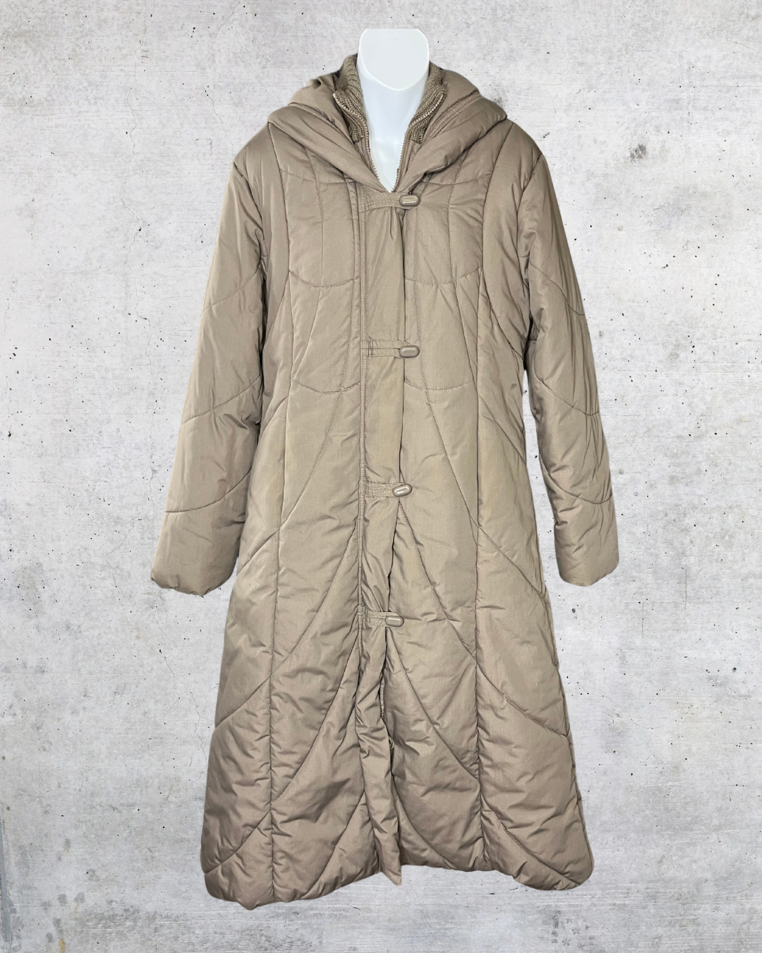 Vintage Saxton Hall Hooded Puffer Coat - Medium