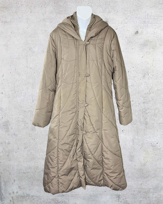 Vintage Saxton Hall Hooded Puffer Coat - Medium