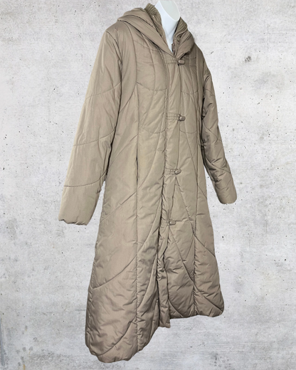 Vintage Saxton Hall Hooded Puffer Coat - Medium