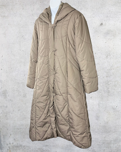 Vintage Saxton Hall Hooded Puffer Coat - Medium