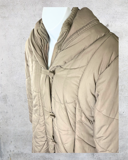 Vintage Saxton Hall Hooded Puffer Coat - Medium