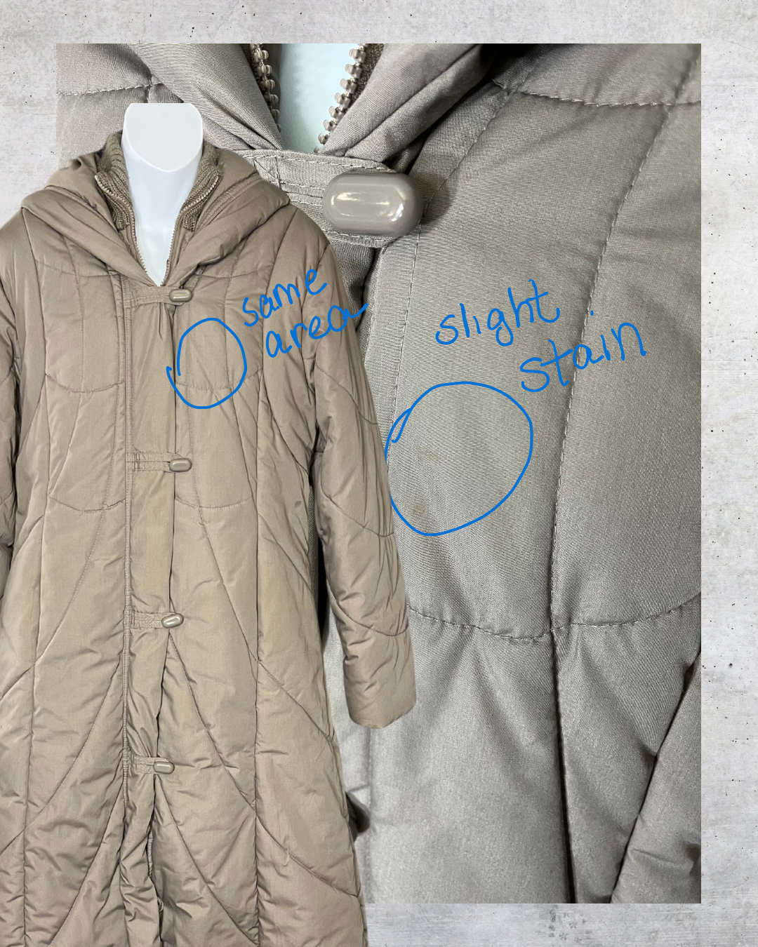 Vintage Saxton Hall Hooded Puffer Coat - Medium