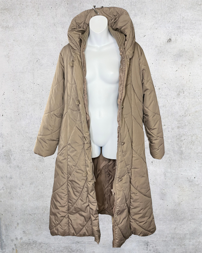 Vintage Saxton Hall Hooded Puffer Coat - Medium