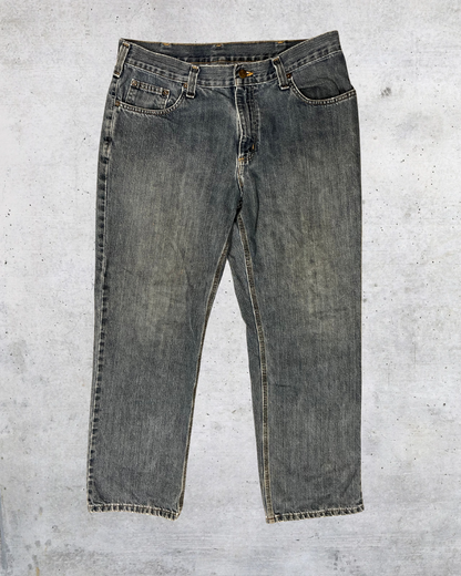 Carhartt Relaxed Fit Faded Work Jeans - 34x30