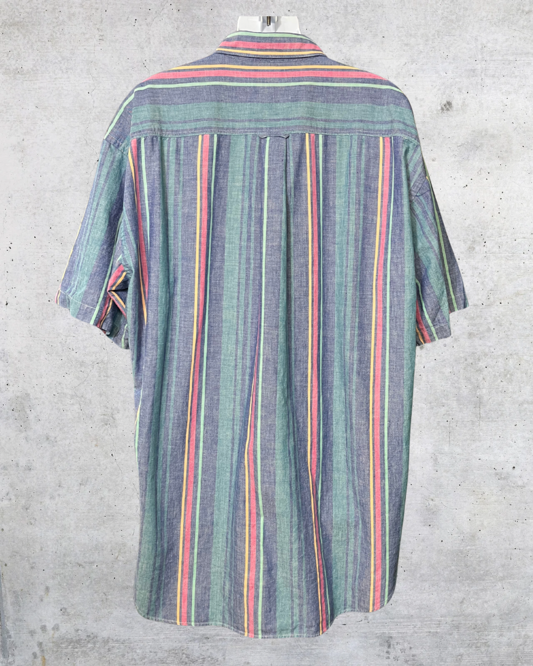 1990s Chaps Ralph Lauren Multicolor Striped Button-Up - Large