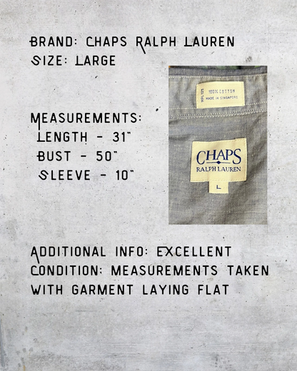 1990s Chaps Ralph Lauren Multicolor Striped Button-Up - Large