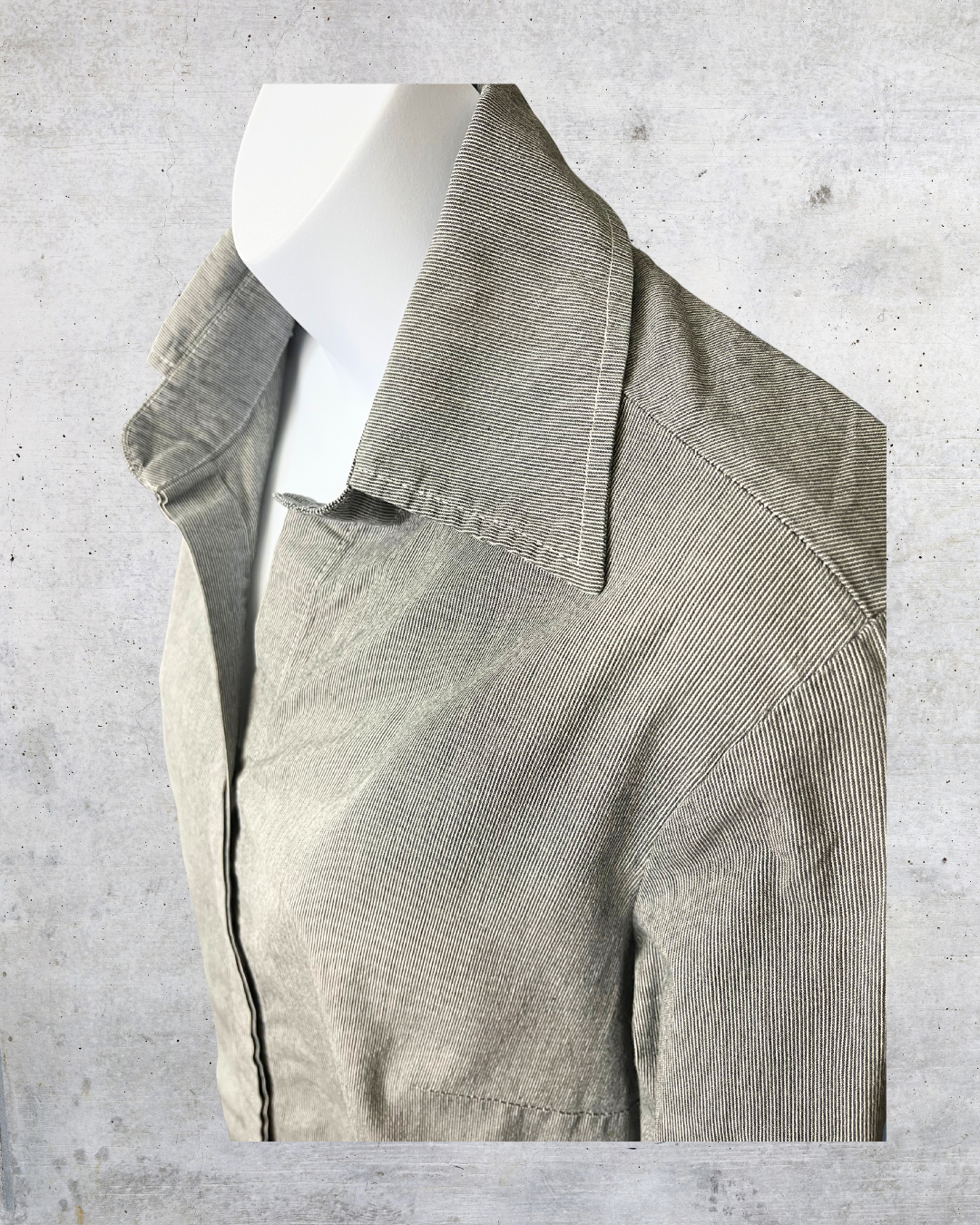 French Dressing Micro-Stripe Button-Up Shirt - Size 6