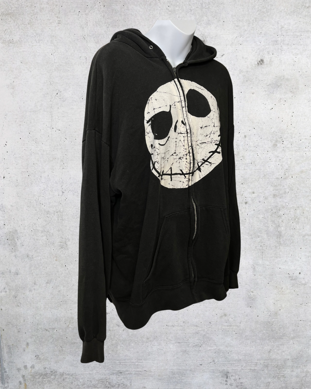 Jack Skellington Full-Face Zip Hoodie - XL