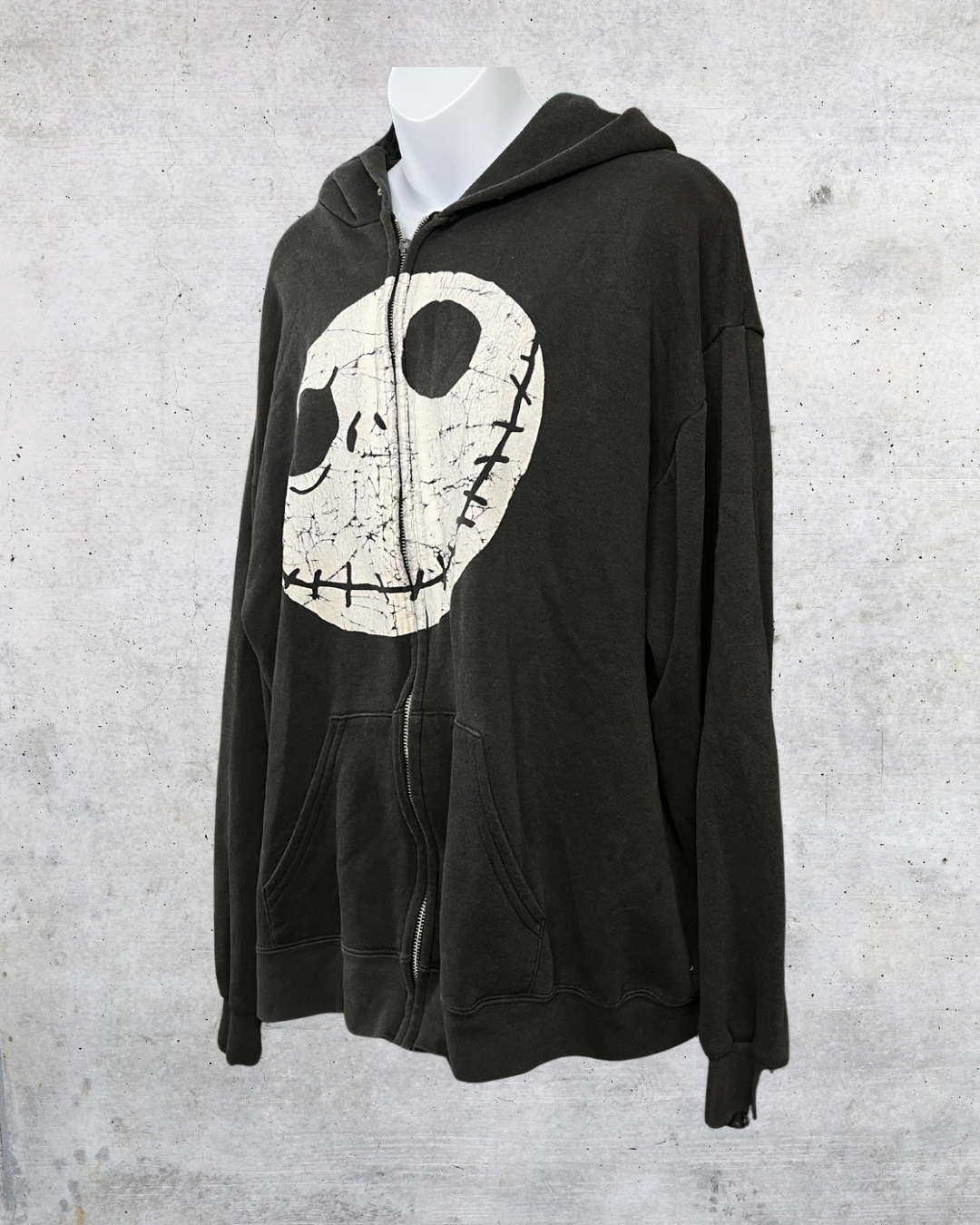 Jack Skellington Full-Face Zip Hoodie - XL