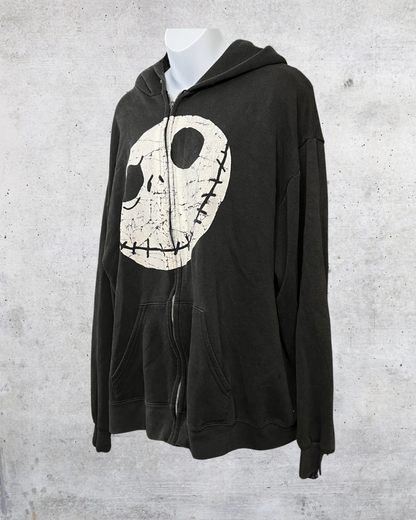 Jack Skellington Full-Face Zip Hoodie - XL