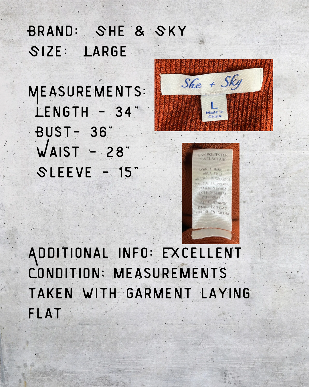 Rusty Ruffle Knit Fit & Flare Dress - Large