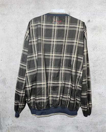Greg Norman Plaid Windbreaker Pullover – Large