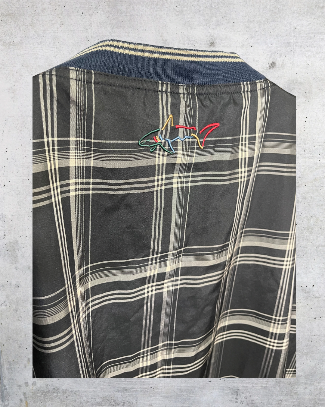 Greg Norman Plaid Windbreaker Pullover – Large