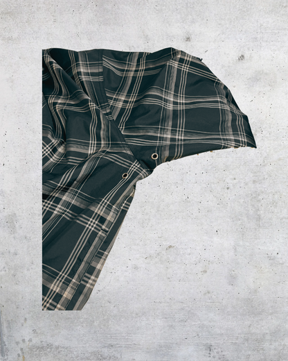 Greg Norman Plaid Windbreaker Pullover – Large