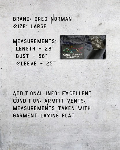 Greg Norman Plaid Windbreaker Pullover – Large